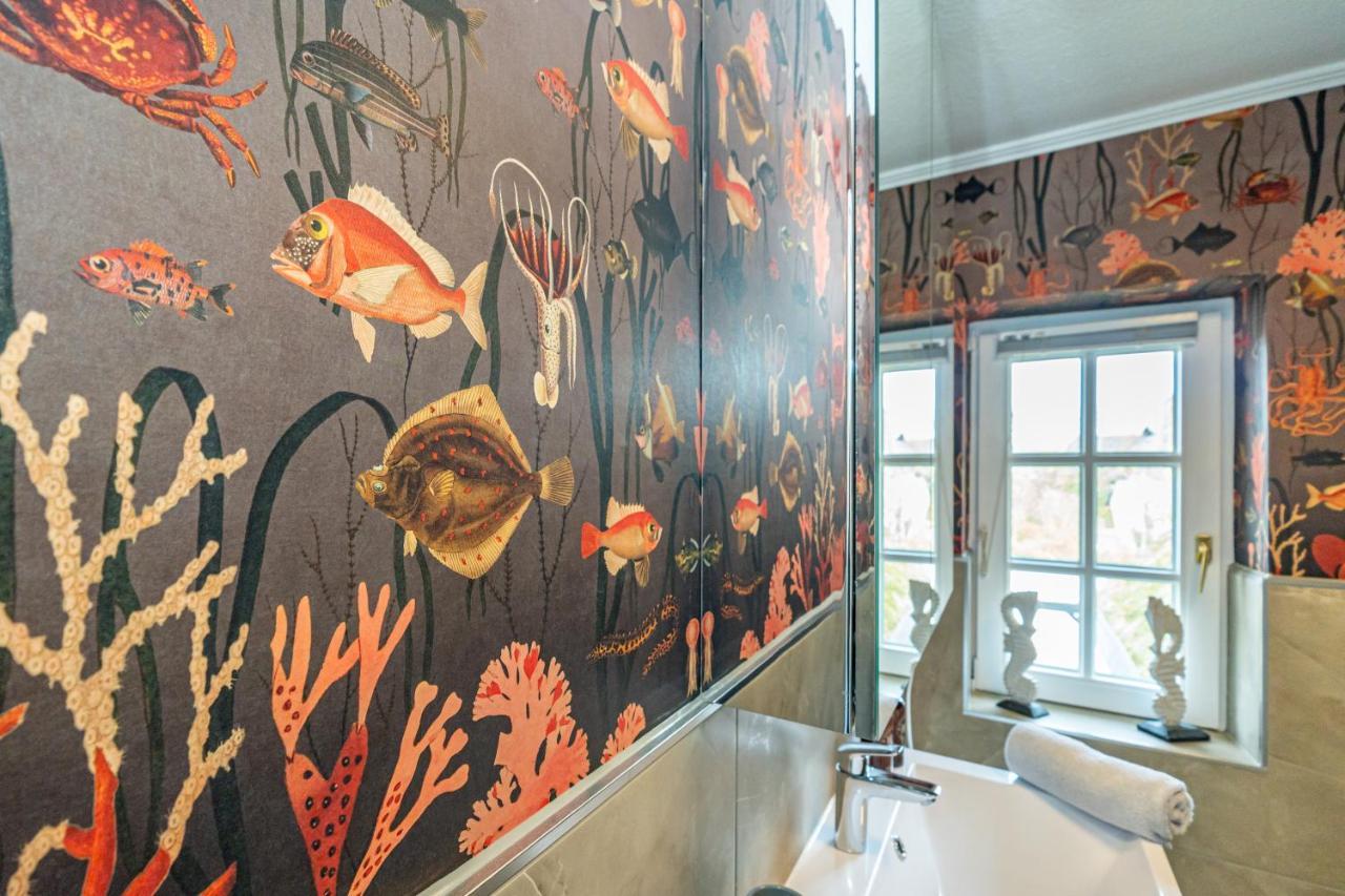 Gemütliche Wohnung unter Reet mit Pool und Sauna in Keitum Exterior foto